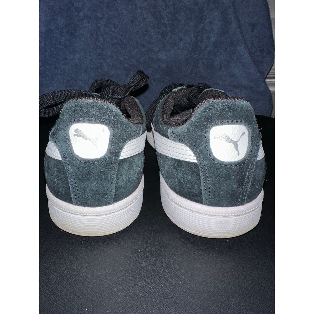 Puma Shoes Men's Size 9 Black White Classic Suede Sneakers - Picture 3 of 6
